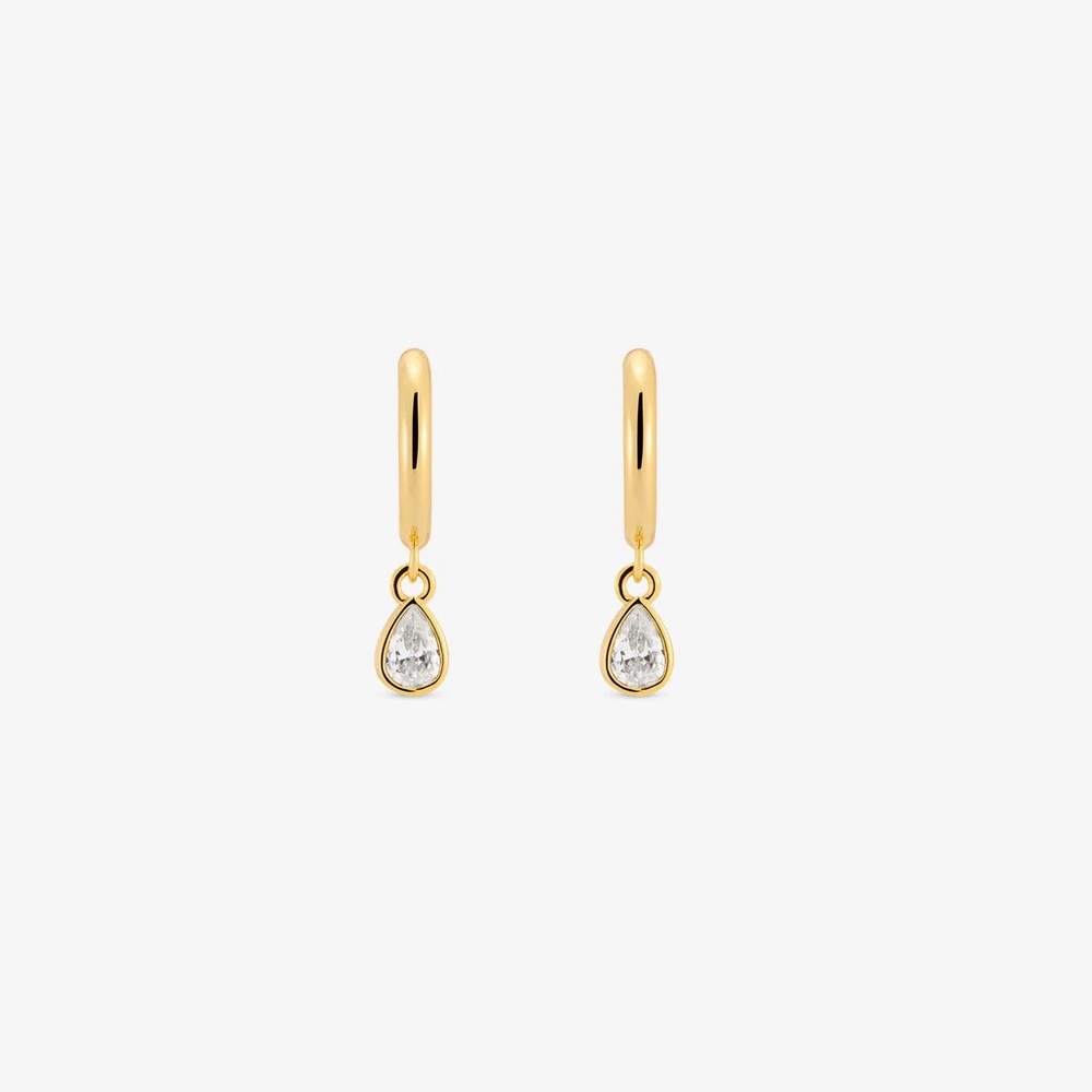 Méga Baby Hoop Pear Drop Earring